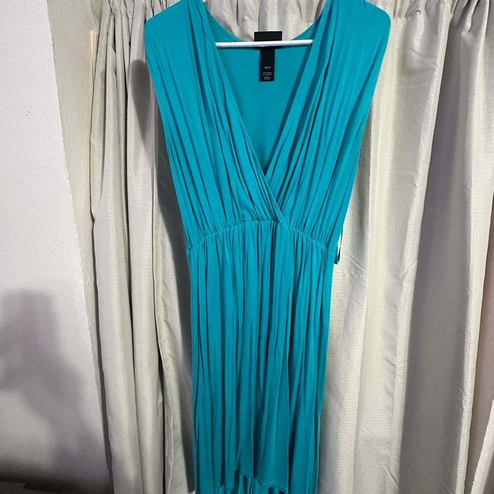 Lane Bryant Vibrant Blue High Low Dress
